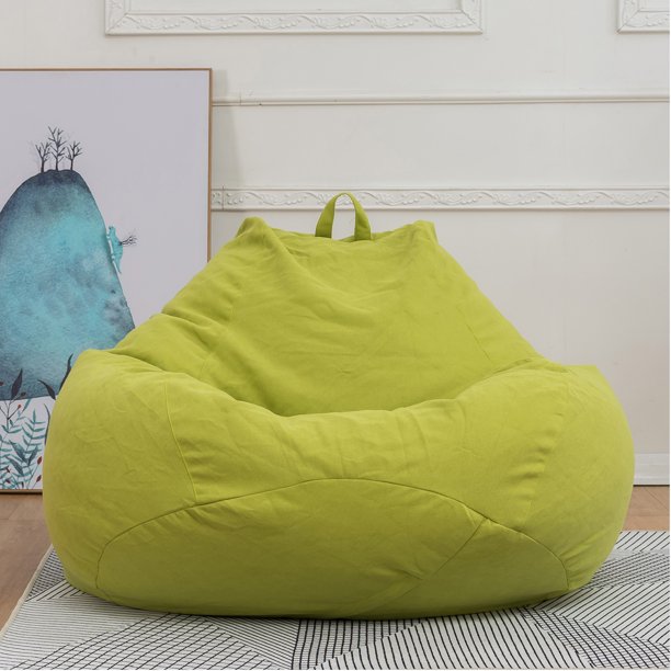 Size 39.4" x 47.2"Multiple Color Indoor Lazy Lounger Super Soft Adults Kids Beanbag Chair Cover Memory Foam Beanbag Chair Cover Furniture Sofa Tatami (Not Included Filling)