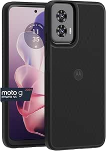 Motorola Moto G Power 5G (2024) Textured Protective Case- Black - Precision fit Shock Absorbing Cover for Enhanced Phone Grip, Style, & Drop Protection- NOT for Moto G 5G 2024 Version