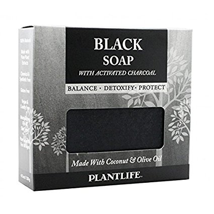 Plantlife Black Soap With Activated Charcoal 4.5 oz