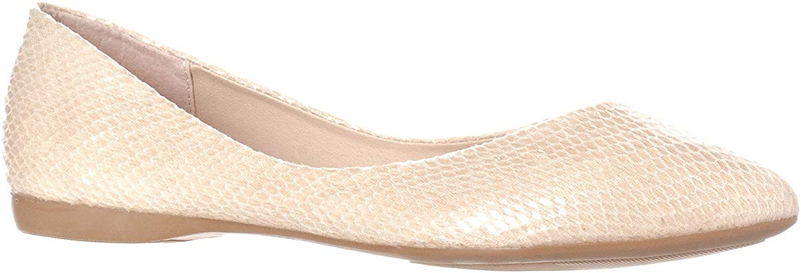 Riverberry Women's Ella Basic Closed Pointed Toe Ballet Flat Slip On Shoe