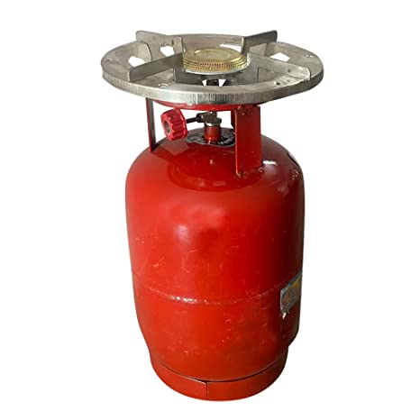 World Power Portable LPG Single Burner Gas Stove And 1 Complete Set Of Empty Cylinder Capactity 4 Kg.