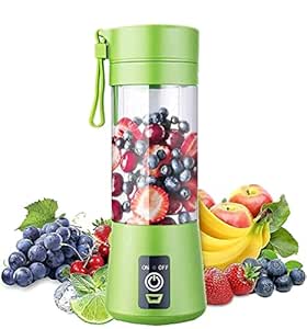 Etekcity Portable 6-Blade Electric Juicer Portable Blender, USB Rechargeable Mini Juicer Blender, Electric Blender Mixer, Personal Size, 6 Blade, Ideal for Juices, Shakes and Smoothies,