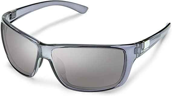 Suncloud Councilman Polarized Sunglasses, Transparent Gray/Polarized Silver Mirror, one Size