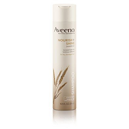 Aveeno Nourish  Shine Illuminating Shampoo For Shiny Hair, 10.5 Fl Oz (Pack of 3)