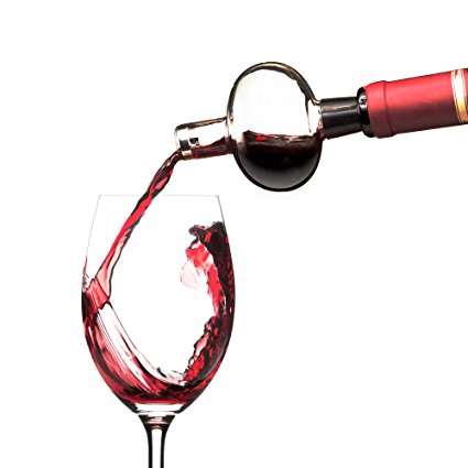 Wine Aerator, Eravino Wine Aerator Pourer - Premium Aerating Pourer and Decanter Spout, The Perfect Wine Decanter & Bar Gift Accessory