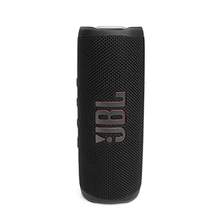 JBL Flip 6 Wireless Portable Bluetooth Speaker with JBL Pro Sound, Upto 12 Hours Playtime, IP67 Water & Dustproof, PartyBoost & Personalization by JBP App (Without Mic, Black)