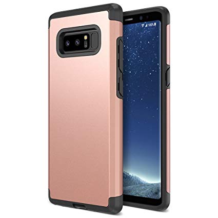 Note 8 Case, Trianium Protanium Galaxy Note 8 Case Heavy Duty Case with GXD Impact Gel (Rose Gold) Extreme Protection Shock-Absorption Tri-Layer Reinforced Protective Hard Cover