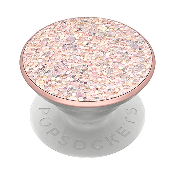 PopSockets: PopGrip with Swappable Top for Phones & Tablets - Sparkle Rose