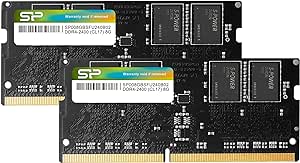 Silicon Power 16GB Kit (2 x 8GB) DDR4-RAM-2400MHz (PC4 19200) 260Pin 1.2V CL17 Non ECC Unbuffered SODIMM-Laptop Memory