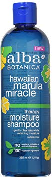 Alba Botanica Hawaiian Marula Miracle Therapy Moisture Shampoo, 12 Fluid Ounce