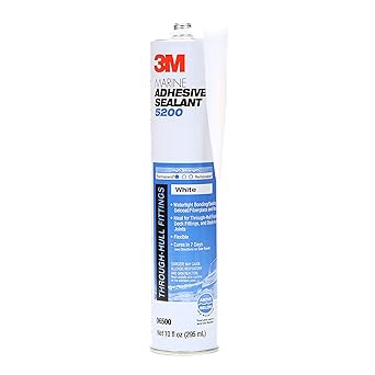 3M White Marine 5200 Adhesive/Sealant 10 Fluid Ounce Cartridge