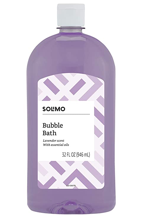 Amazon Brand - Solimo Lavender Bubble Bath, 32 Fluid Ounce