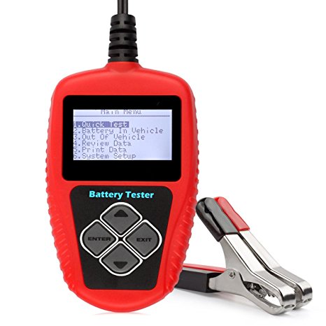 Quicklynks BA101 Battery Tester 100 ~ 2000 Cold Cranking Amps 12V Battery Load Tester Directly Test Battery Status