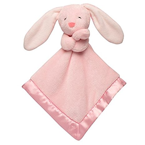 Baby Girl Bunny Soft Pink Security Blanket