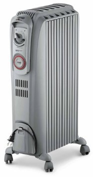 DeLonghi TRD0715T Safeheat 1500W Portable Oil-Filled Radiator with Vertical Thermal Tunnels