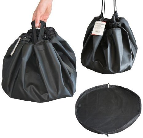 Black Frostfire Moonbag - Heavy duty changing mat and bag, ideal for watersports, swimming and outdoors