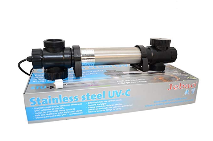 Jebao STU Stainless Steel UVC Clarifier (36-watt)