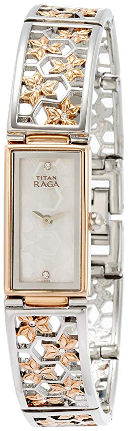 Titan Raga Analog Mother of Pearl Dial Women's Watch - NE9901KM01J