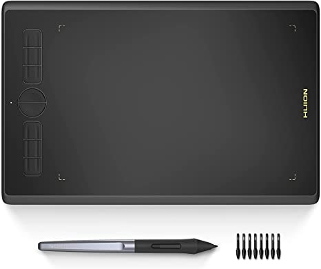 HUION Inspiroy H580X 8x5 Inch Drawing Tablets Pad Digital Graphics Tablet with 8192 Levels Battery-Free Pen and 8 Shortcut Keys, Compatible with Chromebook, Mac, PC or Android Mobile