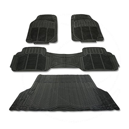 SN#100000000845-0776-227 For Toyota Camry Waterproof Floor & Trunk Mat 4pcs Set