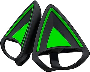 Razer Kitty Ears V2: Clip-on Kitty Ears for Headsets, Gaming Headphones - Universal Fit - Versatile, Adjustable Straps - Lightweight Sillicone - Durable & Comfortable - Classic Black