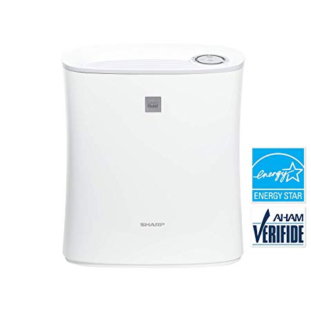Sharp FPF30UH True HEPA Air Purifier for Home Office or Small Bedroom with Express Clean. Filters Last up-to 2 Years for Dust, Smoke, Pollen, Pet Dander, White, 143 Square Feet