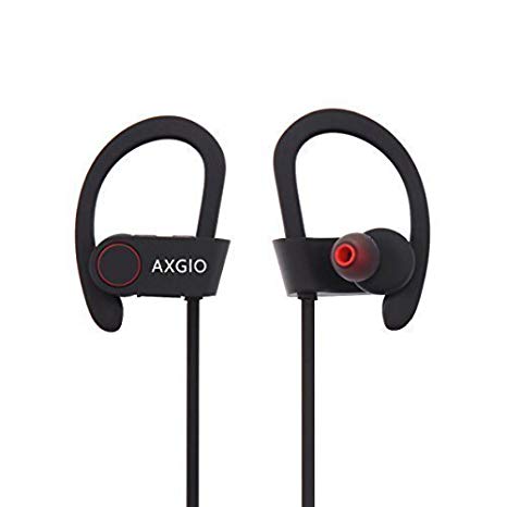 Bluetooth Earbuds, Axgio Vigour Sport Wireless Headphones Secure Fit in-Ear Headset 8 Hour Running Earphone Earpiece Supported Stream Music Hands-free Call with Mic for iPhone 6S 6 6 plus 5 5S 4S iPad