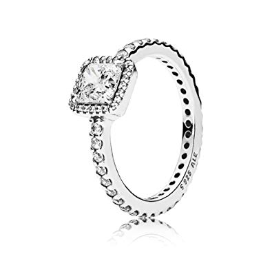 PANDORA Timeless Elegance Ring, Clear CZ 190947CZ-54 EU 7 US