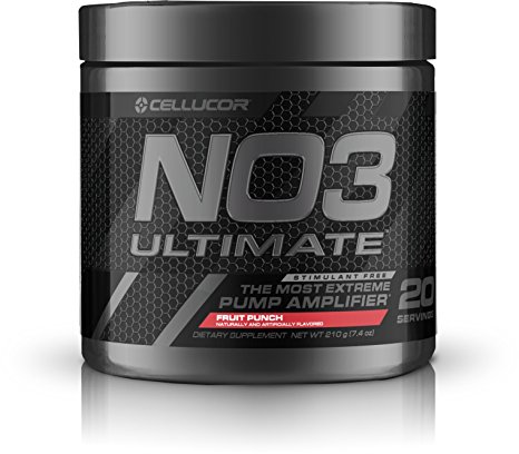 Cellucor, N03 Ultimate, Nitric Oxide Pump Amplifier, Fruit Punch, 20 Servings