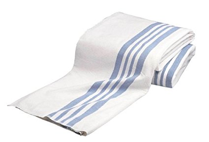 Olympus Heavy Napping Confort Blankets (White with Blue Stripe)