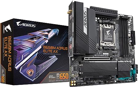 GIGABYTE B650M K (AM5/ LGA 1718/ AMD/ B650/ Micro-ATX/ 5-Year Warranty/ DDR5/ 2X PCIe 4.0 M.2/ PCIe 4.0/ USB 3.2 Gen2 Type-C/ 2.5GbE LAN/Motherboard)