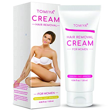 Tomiya Premium Women’s Hair Removal Cream - Skin friendly Painless formula Hair Remover Cream with Aloe Vera & Vitamin E - Depilatory Cream Special Designed for Women