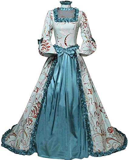 Women's Marie Antoinette Masked Ball Victorian Dress 18th Century Medieval Civil War Ball Gown Southern Belle Costume