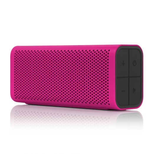 BRAVEN 705 Portable Wireless Bluetooth Speaker [12 Hours][Water Resistant] Built-In 1400 mAh Power Bank Charger - Magenta