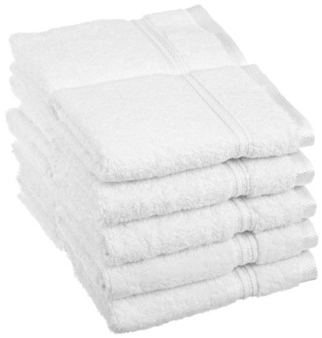 Superior Egyptian Cotton 10-Piece Face Towel Set, White