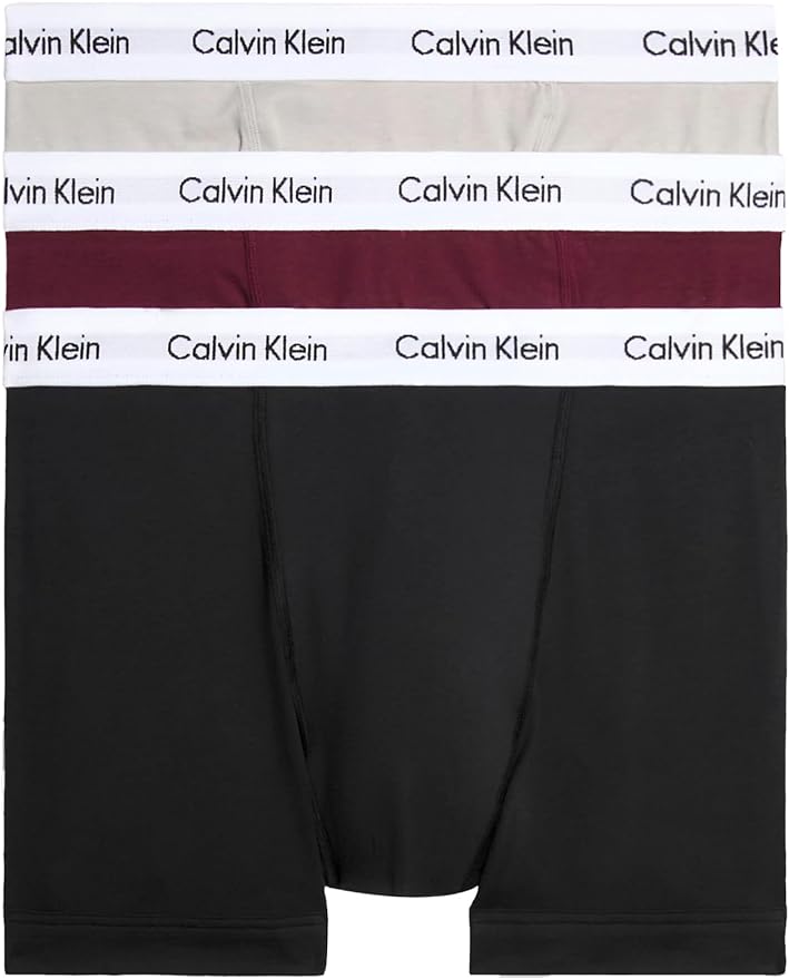Calvin Klein Men's Trunk 3pk Trunks, Bl, Twn Pt, Porpoise W/ White Wbs, M
