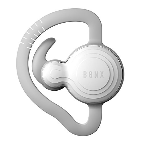 BONX Grip Wireless Bluetooth Noise Cancelling Multifunction Sports Earbud and Microphone (Perfect for Group-Talking with Friends, Snowboarding and Listening to Music) WHITE