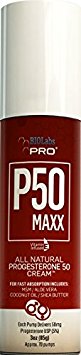 All Natural Progesterone Cream Bioidentical P50 Maxx - Fight Aging Naturally - 50MG per pump - 5% progesterone - Two Month Supply - Over 3000MG per bottle - For women or men