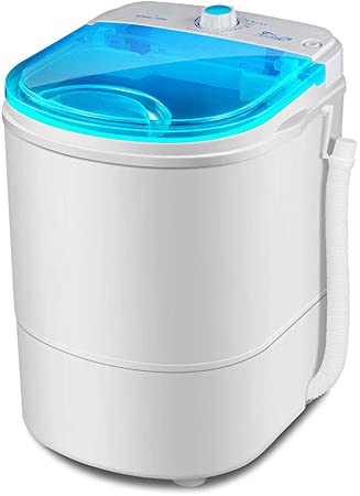 Mini Washing Machine, Portable Washing Machine, Electric Laundry Machines Portable Durable Washer Energy Saving Rotary Controller Suit for Apartments, Dorms, RV Camping,White
