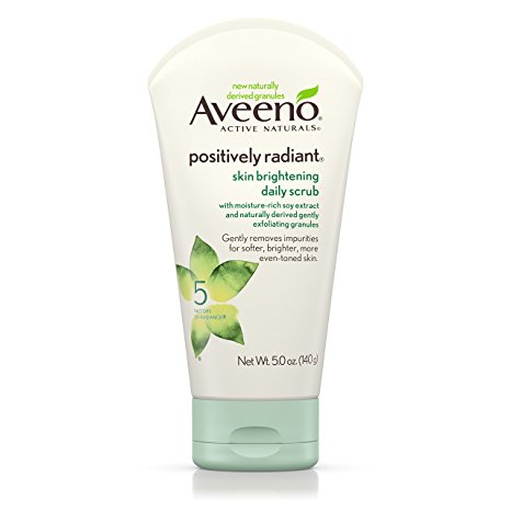 Aveeno Positively Radiant Skin Brightening Daily Scrub, 5 Oz