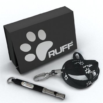 New & Improved RUFF Dog Whistle To Stop Barking & Train Dogs Safely & Fast | Best Adjustable Anti Loss Version | Pet Training, Obedience & Repellent Aid | Perfect Gift, 100% Guarantee + 5 FREE Gifts