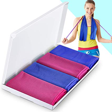 Vancle Cooling Towels, Cooling Towel for Instant Cooling Relief in Hot Environment, Ice Towels Stay Cool for Sports and Fitness