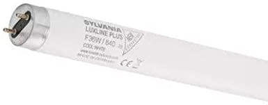 GE Sylvania 15w 18 inch T8 Triphosphor Fluorescent Tube Daylight (6500k) Lamps, G13, 15 W, White