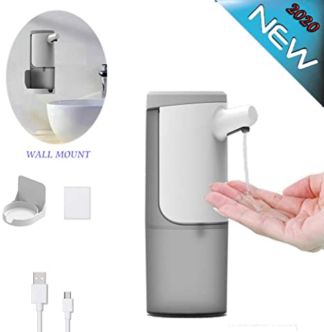 WeiWyTex Automatic Hand Sanitizer/Alcohol Dispenser Touchless, 15.2 oz/450 ml Wall Mount/Countertop Sensor Soap Dispenser with 2 Adjustable Volume (Gel)