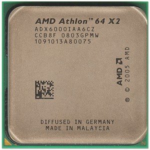 AMD Athlon 64 X2 6000  Windsor 3.0GHz 2 x 1MB L2 Cache Socket AM2 125W Dual-Core Processor