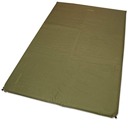 Andes Explora 5cm Double Self Inflating Camping Mat/Mattress, 195cm x 130cm, Carry Bag Included