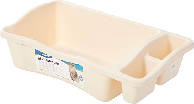 Petmate 22040 Giant Litter Pan, Bleached Linen