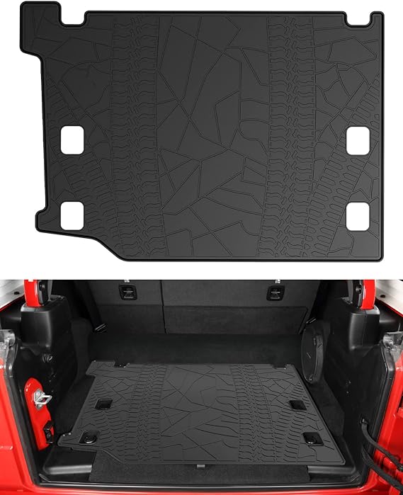 JOYTUTUS Cargo Mat fits Wrangler JL 4XE, All-Weather Protection Trunk Mat Cargo Liners Heavy Duty Waterproof Odorless Durable fits 2021 2022 2023 2024 Wrangler JL 4XE 4 Door (Not Fits 4X4)