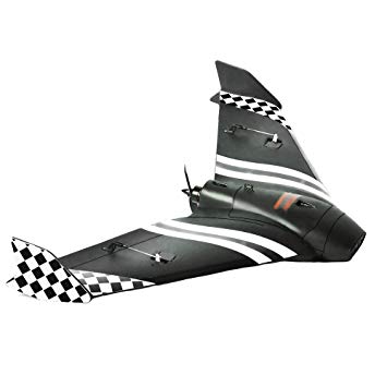 Crazepony FPV Wing 600mm Wingspan RC Planes Adults Sonicmodell Mini FPV Flying Wing Racing Wing EPP RC Drone Airplane PNP Version 2 Sets Stickers