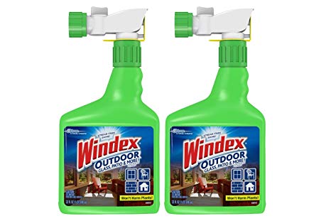 Windex Outdoor Glass & Patio Cleaner, 32oz , 2 Pack